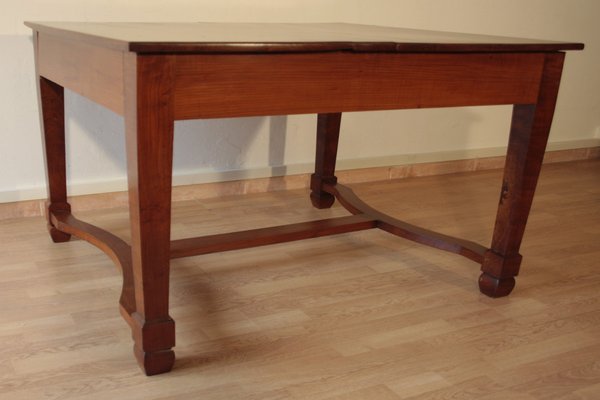 Antique Liberty Italian Extendable Dining Table in Cherry Wood, 1920s-BZF-1291950