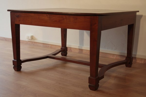 Antique Liberty Italian Extendable Dining Table in Cherry Wood, 1920s-BZF-1291950