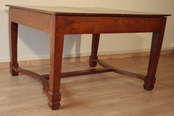 Antique Liberty Italian Extendable Dining Table in Cherry Wood, 1920s-BZF-1291950