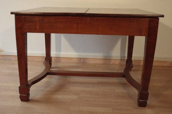 Antique Liberty Italian Extendable Dining Table in Cherry Wood, 1920s-BZF-1291950