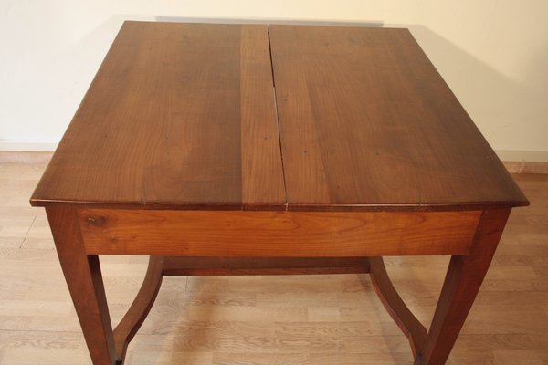 Antique Liberty Italian Extendable Dining Table in Cherry Wood, 1920s-BZF-1291950