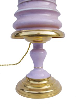 Antique Lilac Porcelain Table Lamps, 1880s, Set of 2-CEJ-488249