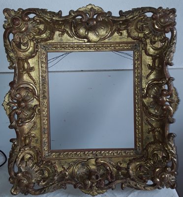 Antique Lime Wood Gilded Picture Frame-HOI-949982