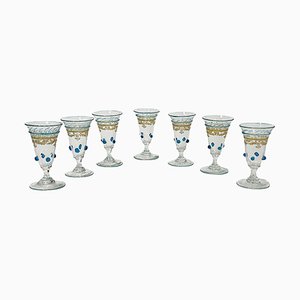 Antique Liqueur Glasses from Anthony Salviati, Set of 7-UCH-1372781