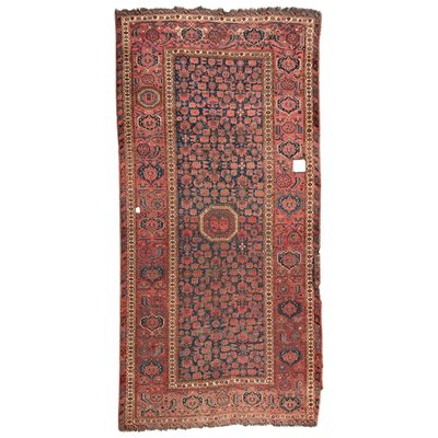 Antique Long Beshir Afghan Rug-YMM-1134724