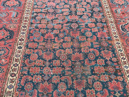 Antique Long Beshir Afghan Rug-YMM-1134724