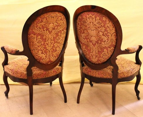 Antique Louis Philippe Armchairs, Set of 2-UMS-1140116