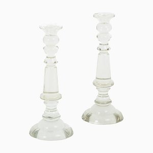 Antique Louis-Philippe Candleholders in Crystal, Set of 2-CEJ-671018