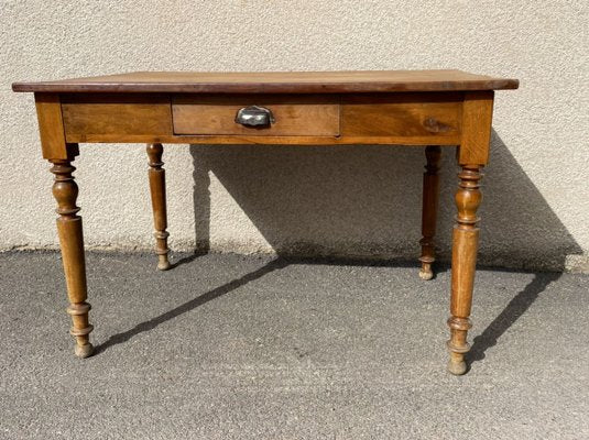 Antique Louis Philippe Cherry Bistro Table, 1900s-SDV-857388