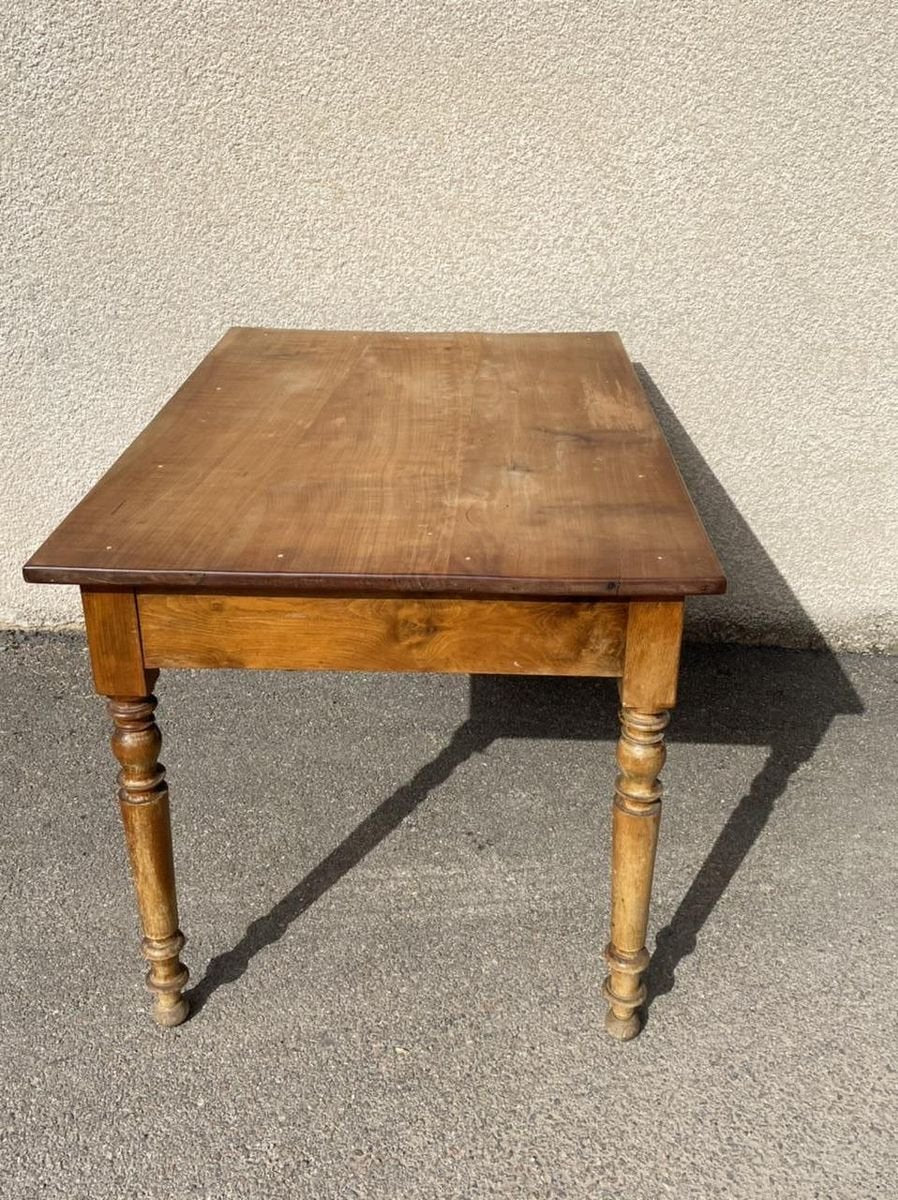 Antique Louis Philippe Cherry Bistro Table, 1900s