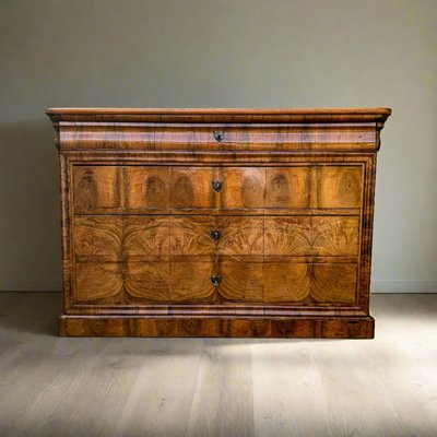 Antique Louis Philippe Chest of Drawers in Walnut, 1850s-ALF-2033468