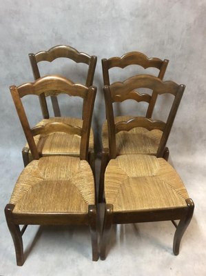 Antique Louis Philippe Dining Chairs, Set of 4-SDV-724790