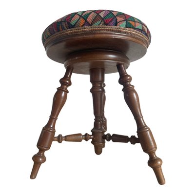 Antique Louis Philippe Piano Stool-SDV-960014