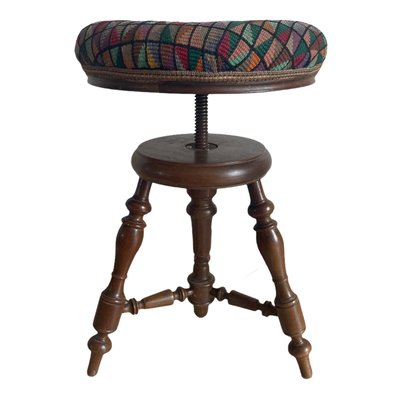 Antique Louis Philippe Piano Stool-SDV-960014