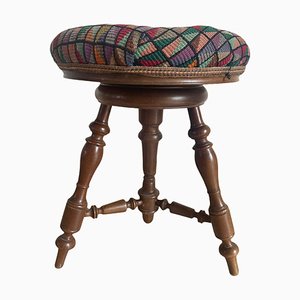 Antique Louis Philippe Piano Stool-SDV-960014