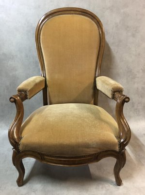 Antique Louis Philippe Voltaire Lounge Chair-SDV-704863