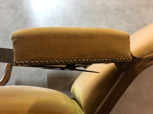 Antique Louis Philippe Voltaire Lounge Chair-SDV-704863