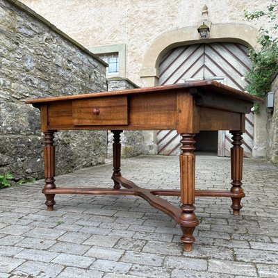 Antique Louis Philippe Walnut Dining Table, 1850-ALF-2033504