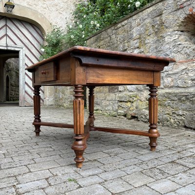 Antique Louis Philippe Walnut Dining Table, 1850-ALF-2033504