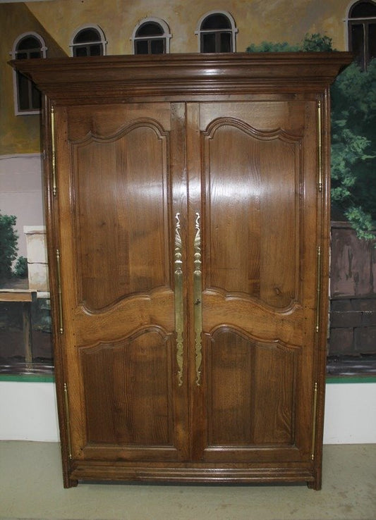 Antique Louis XIX Oak Armoire