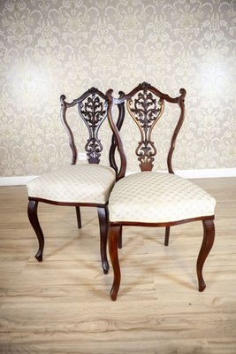 Antique Louis XV Ash Chairs with Openwork Backrests, Set of 4-CYY-2016563