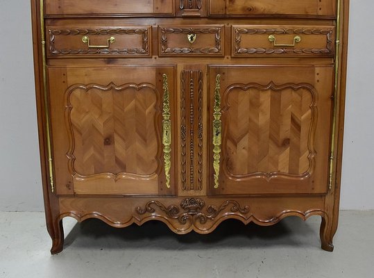 Antique Louis XV Birch Wardrobe-RVK-592357