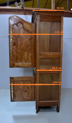 Antique Louis XV Birch Wardrobe-RVK-592357