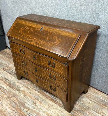 Antique Louis XV Chest of Drawers in Precious Wood Marquetry, 1890s-MWB-1771064