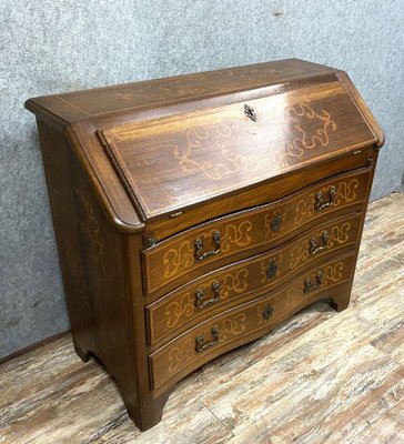 Antique Louis XV Chest of Drawers in Precious Wood Marquetry, 1890s-MWB-1771064