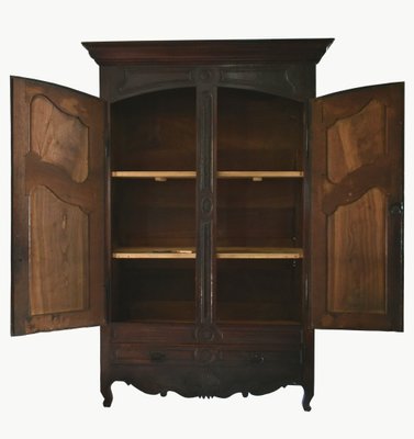 Antique Louis XV French Oak Wedding Wardrobe-CTD-996699