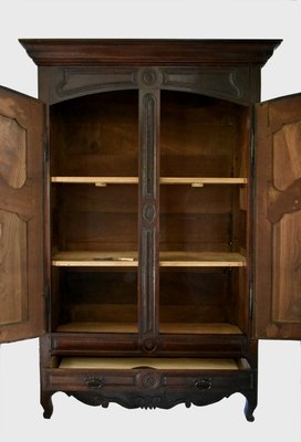 Antique Louis XV French Oak Wedding Wardrobe-CTD-996699