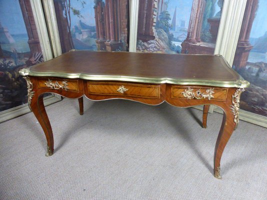 Antique Louis XV Inlaid Desk-WSV-605146