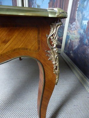 Antique Louis XV Inlaid Desk-WSV-605146