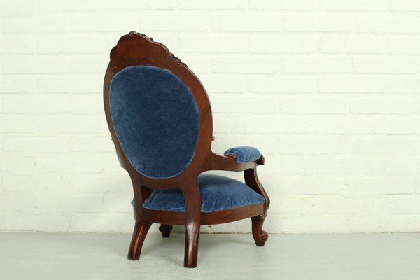 Antique Louis XV Mahogany Armed Portrait Chair, 1950s-ZA-1426135