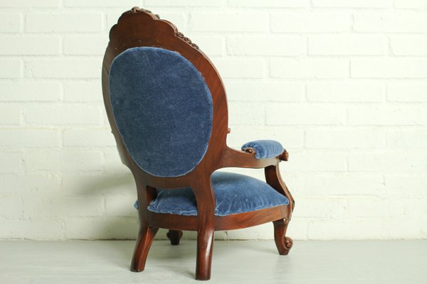 Antique Louis XV Mahogany Armed Portrait Chair, 1950s-ZA-1426135