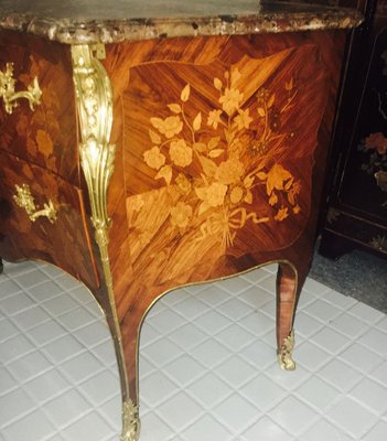 Antique Louis XV Marquetry Commode-LQ-623626