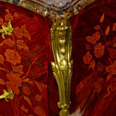 Antique Louis XV Marquetry Commode-LQ-623626