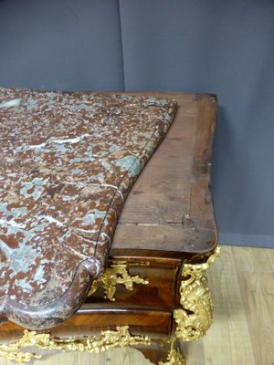 Antique Louis XV Marquetry Tomb Chest of Drawers-WSV-605376