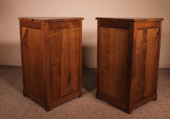 Antique Louis XV Polychrome Corner Cupboards in Oak, Set of 2-HPU-809512