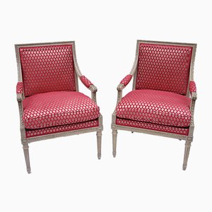 Antique Louis XVI Armchairs, 1900s, Set of 2-CEJ-488276