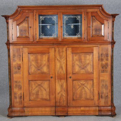 Antique Louis XVI Baroque Cabinet in Cherry, 1780s-DXD-1789925