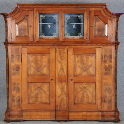 Antique Louis XVI Baroque Cabinet in Cherry, 1780s-DXD-1789925