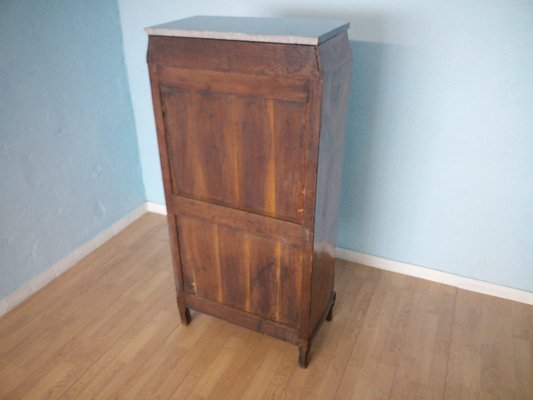 Antique Louis XVI French Secretaire with Brass Applique-BZF-1291851