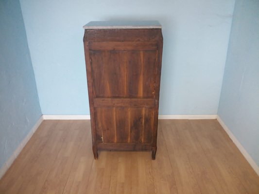 Antique Louis XVI French Secretaire with Brass Applique-BZF-1291851