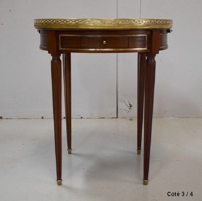 Antique Louis XVI Mahogany Bouillotte Side Table-RVK-728759