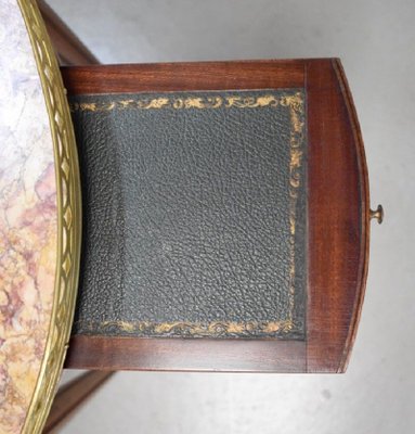 Antique Louis XVI Mahogany Bouillotte Side Table-RVK-728759