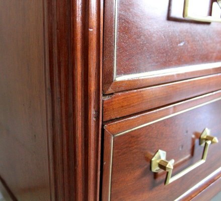 Antique Louis XVI Mahogany Chest of Drawers, Late 18th Century-RVK-885684