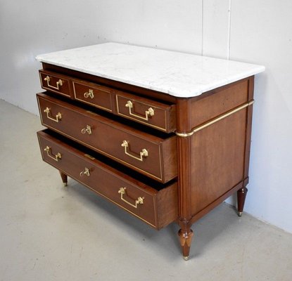 Antique Louis XVI Mahogany Chest of Drawers, Late 18th Century-RVK-885684