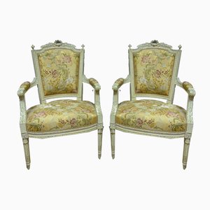 Antique Louis XVI Style Armchairs, Set of 2-WSV-605292