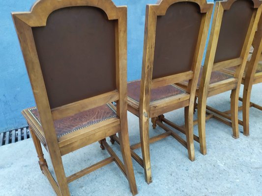 Antique Louis XVI Style Dining Chairs, Set of 4-EAD-736036